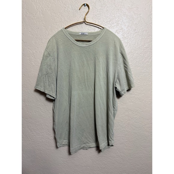 Buck Mason Other - Buck Mason Men's Slub Classic Curved Hem Crewneck Made in USA Tee Shirt XL green